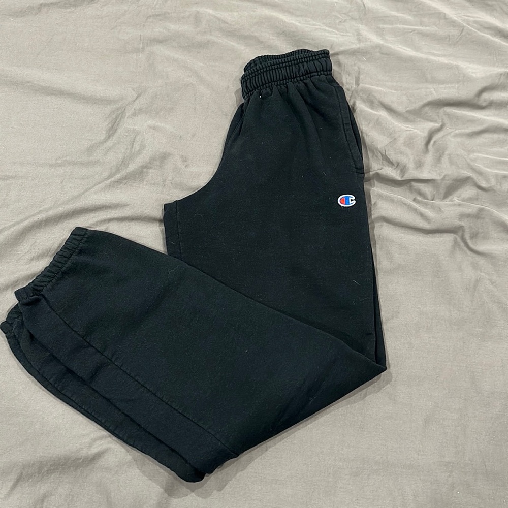 Black baggy champion joggers